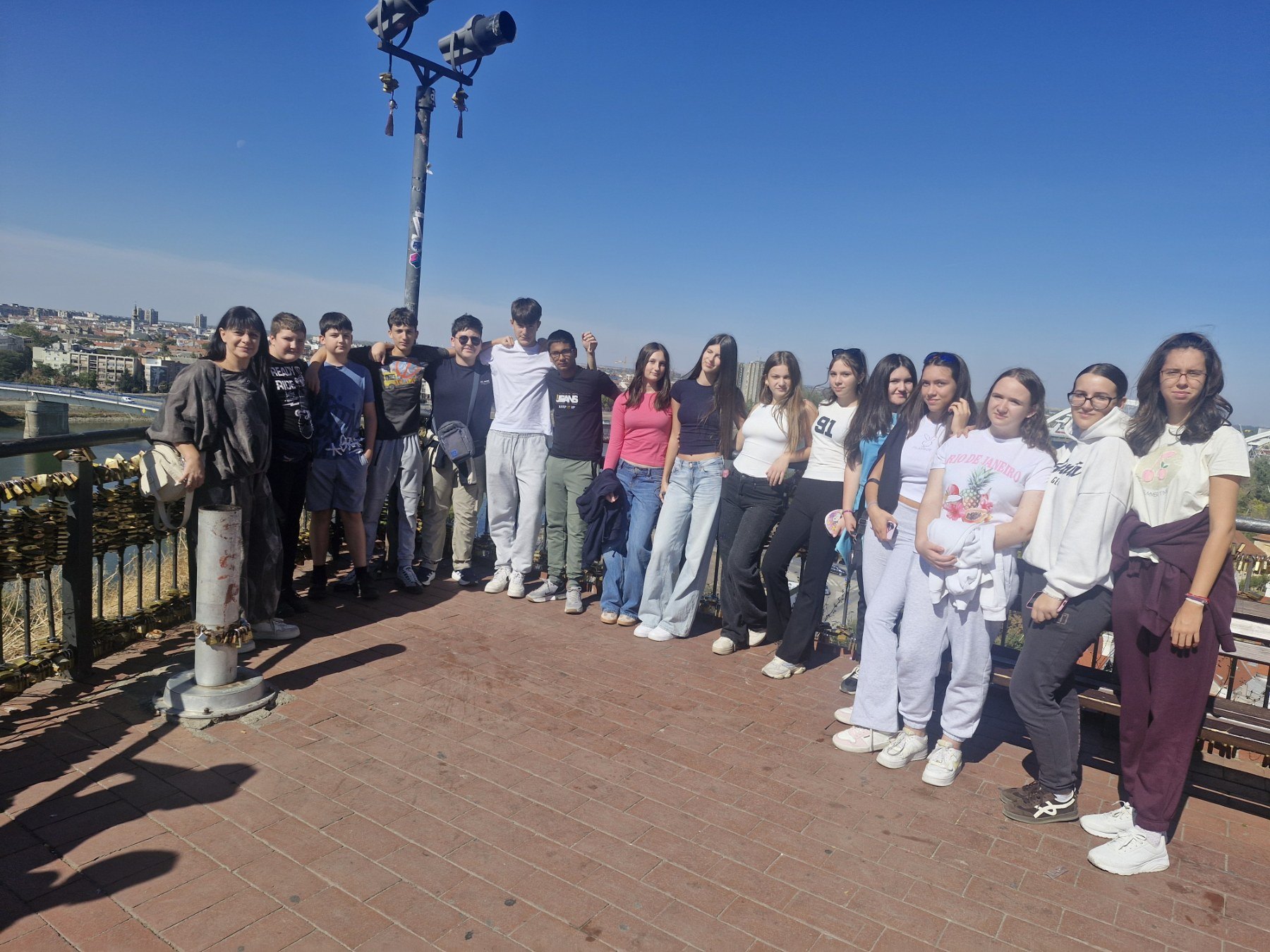 Заједничка фотографија осмака на Петроварадинској тврђави